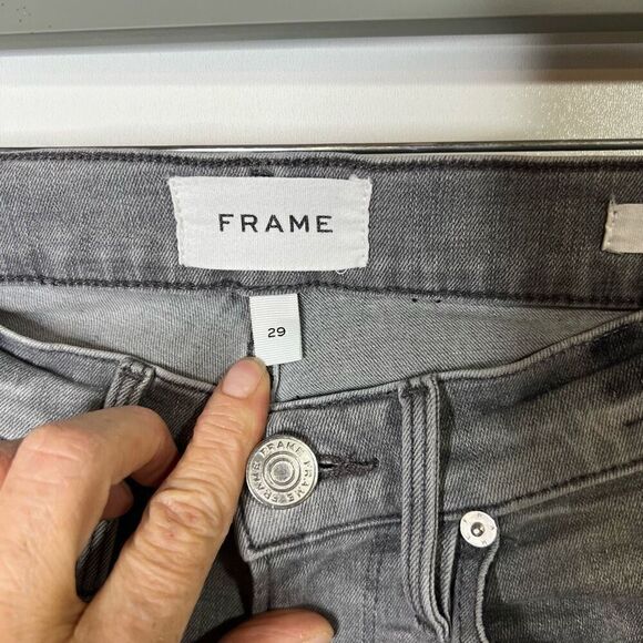 FRAME Denim L’Homme Slim Gray Jeans Men’s Sz 29 - Picture 5 of 9